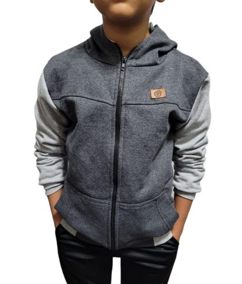 Imagem de Blusa De Moletom Flanelado Com Zíper Juvenil Menino