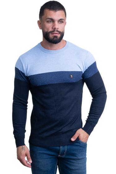 Imagem de Blusa De Tricot Masculina Texas Farm - Call - In019 - Azul Marinho