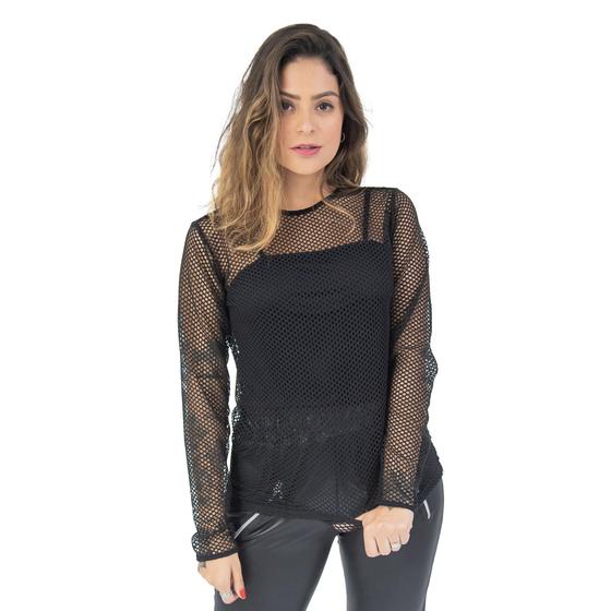 Imagem de Blusa duo tela manga longa