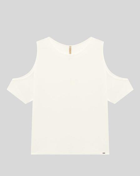 Imagem de Blusa em viscose com recorte nos ombros