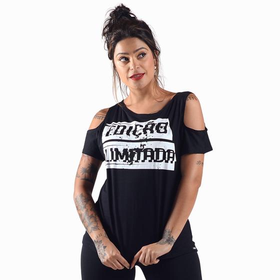 Imagem de Blusa Estilizada Estampada Frase Edição Limitada Feminina