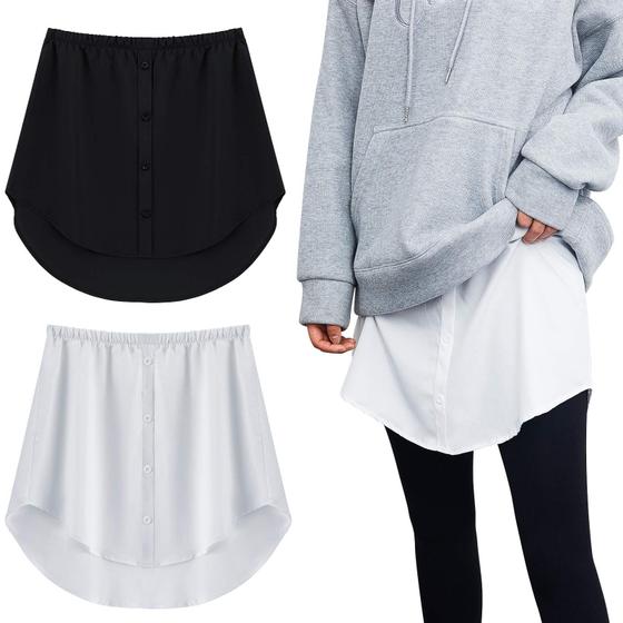 Imagem de Blusa Falsa com Camadas Ajustáveis Syhood para Mulheres