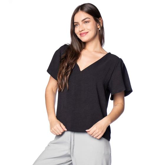 Imagem de Blusa Feminina Averzzy Manga Sino Preto