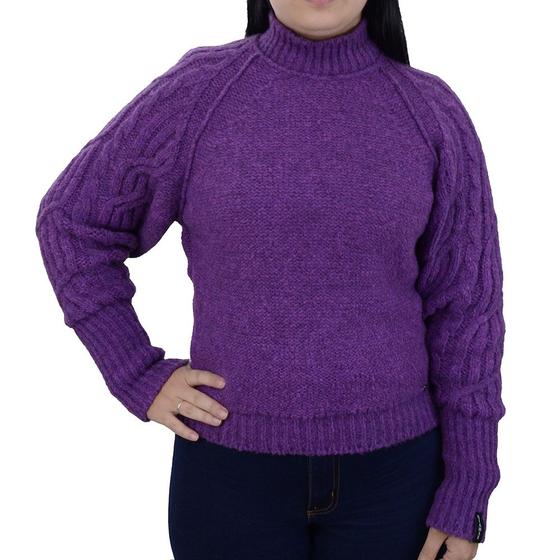 Imagem de Blusa Feminina Biamar Tricot Roxo - 2311