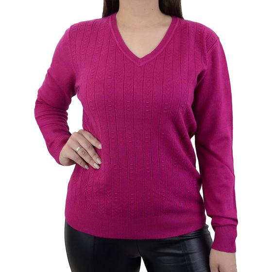 Imagem de Blusa Feminina City Lady Tricot Plus Size Pink - 658100