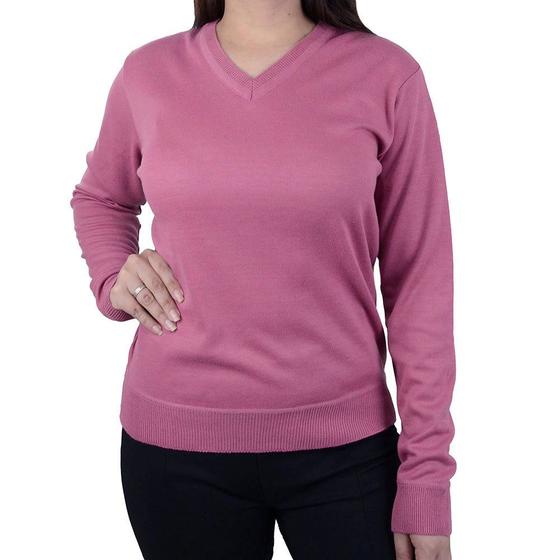 Imagem de Blusa Feminina City Lady Tricot Plus Size Rosa - 658090