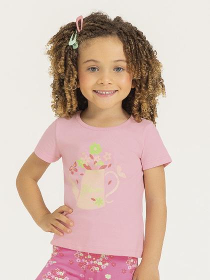 Imagem de Blusa Feminina Com Glitter E Babados Cativa Kids