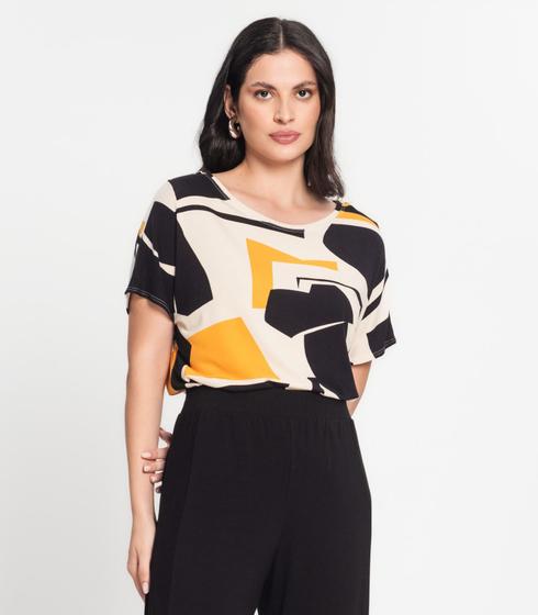 Imagem de Blusa Feminina Estampada Rovitex Amarelo