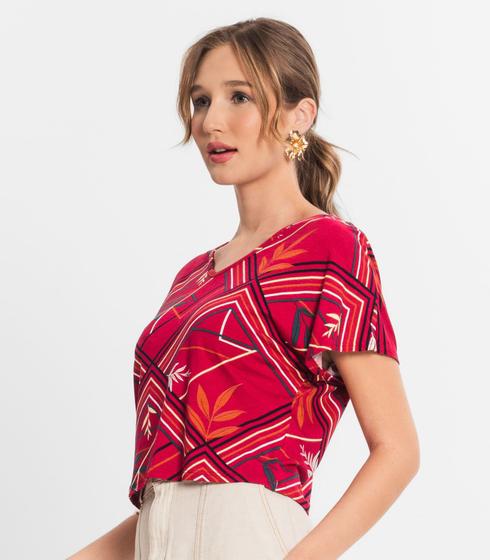 Imagem de Blusa Feminina Estampada Rovitex Rosa