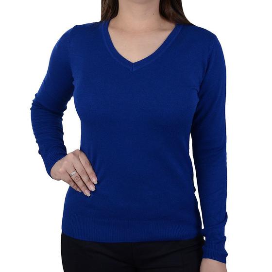 Imagem de Blusa Feminina Facinelli By Mooncity Tricot Azul Céu - 65107