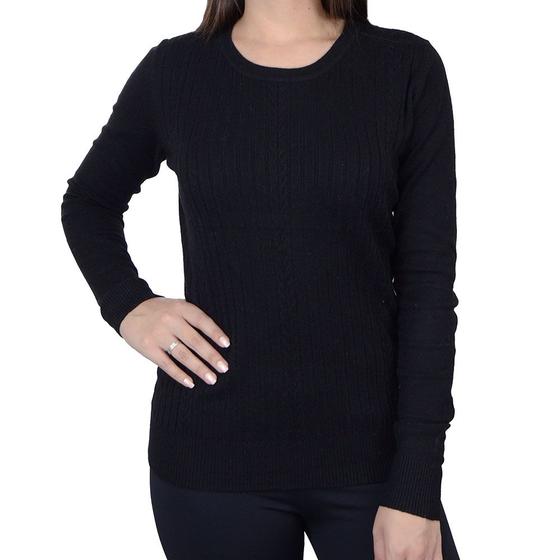 Imagem de Blusa Feminina Facinelli By Mooncity Tricot Preta - 651020