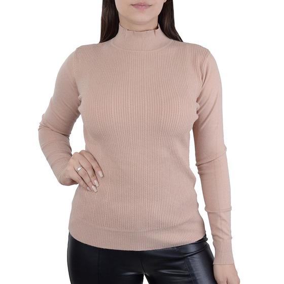 Blusa Feminina Facinelli By Mooncity Tricot Rose 651096 Blusas