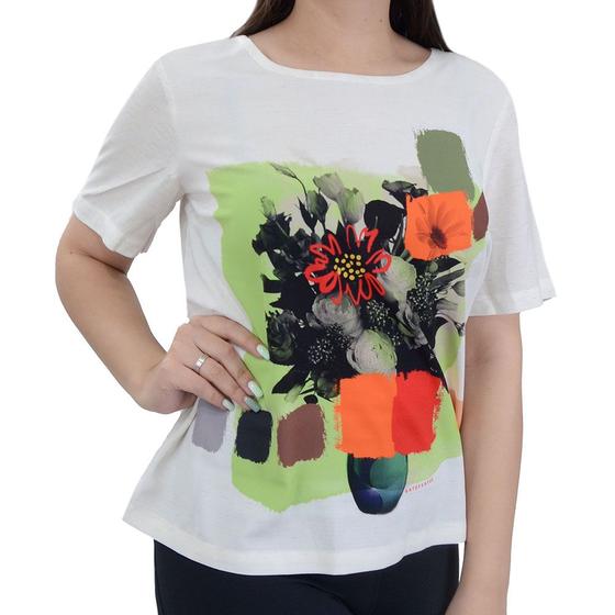 Imagem de Blusa Feminina Gatos e Atos Viscolonen Off White - G182