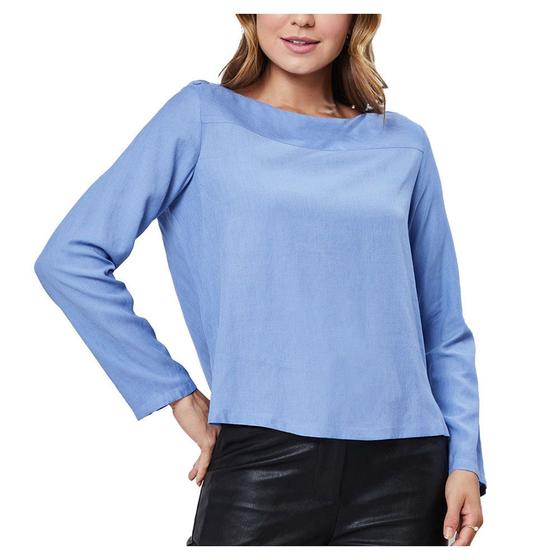 Imagem de Blusa Feminina Infini ML Azul Claro - 34235