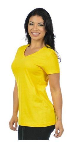 Imagem de Blusa Feminina Longa Decote V Lisa