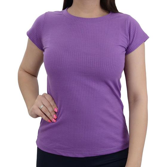 Imagem de Blusa Feminina LZT Canelada Lilás - 553