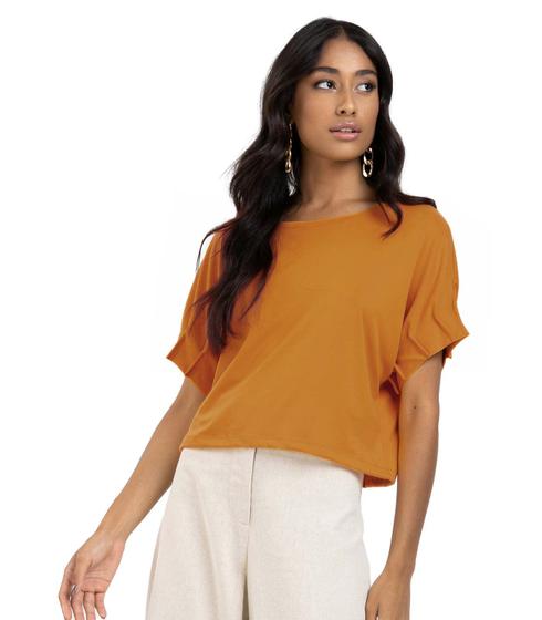 Imagem de Blusa Feminina Malha Soft Endless Marrom