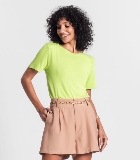 Imagem de Blusa Feminina Manga Curta Rovitex Verde