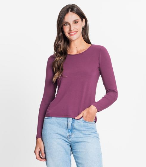 Imagem de Blusa Feminina Manga Longa Rovitex Roxo