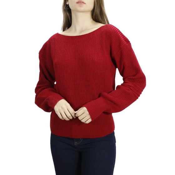 Imagem de Blusa Feminina Manga Longa Tricot Elegante Despojada Present