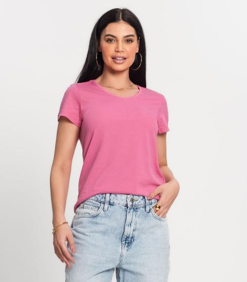 Imagem de Blusa Feminina Meia Malha 30 Básica Kohmar Rosa