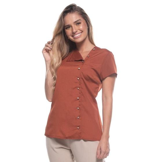 Blusa Camisa Social Feminina Dafiti Blusa Social Blusas Manga