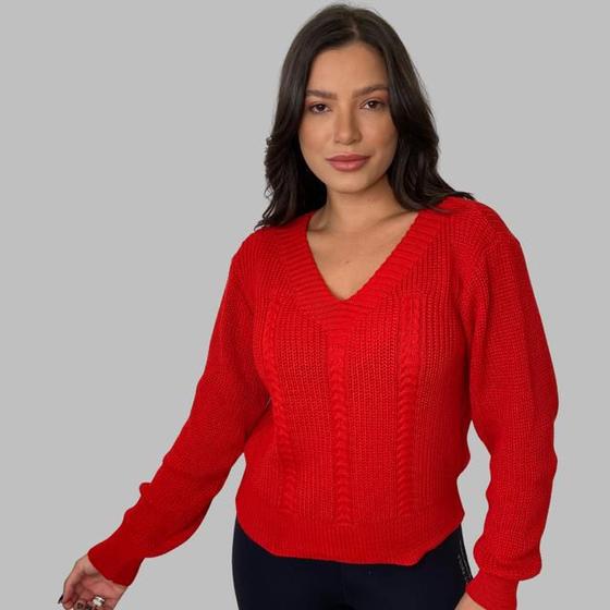 Imagem de Blusa Feminina Moda Inverno Berlim Estilo Moderno Tricot