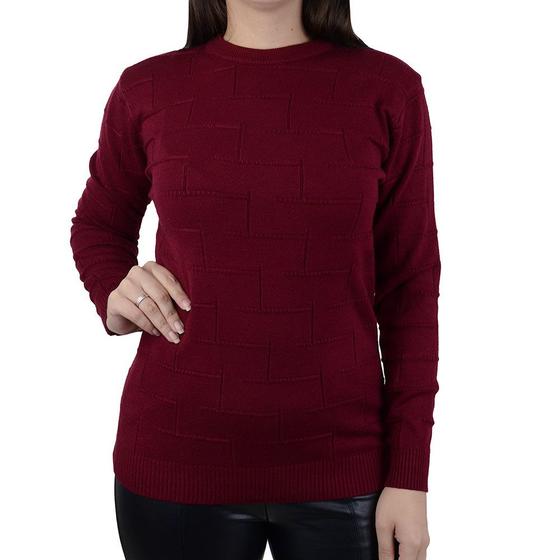 Imagem de Blusa Feminina Pellini Tricot Bordô - X12