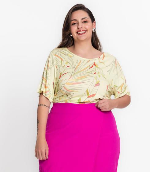 Imagem de Blusa Feminina Plus Size Em Viscose Secret Glam Verde