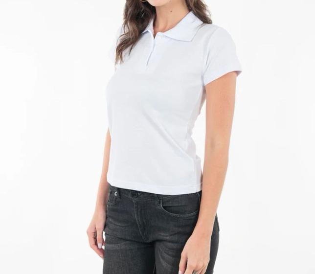 Imagem de Blusa  feminina polo básica algodão estilo