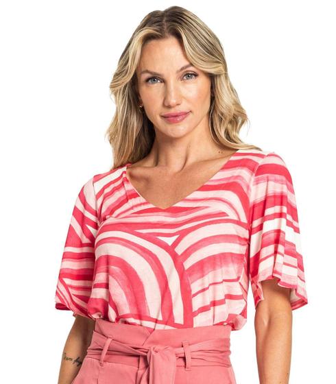 Imagem de Blusa Feminina Riscas Endless Rosa