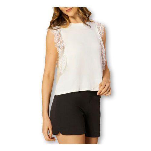 Imagem de Blusa feminina viscolycra cavado renda casual elegante