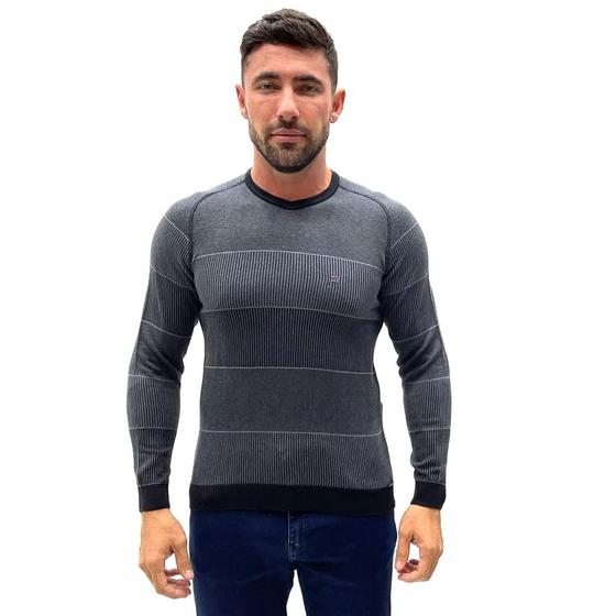 Imagem de Blusa gdom lã tricot decote v masculina