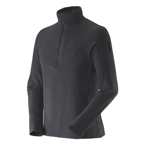 Imagem de Blusa Gola Alta Fleece Salomon Polar LT HZ Cinza Masculino