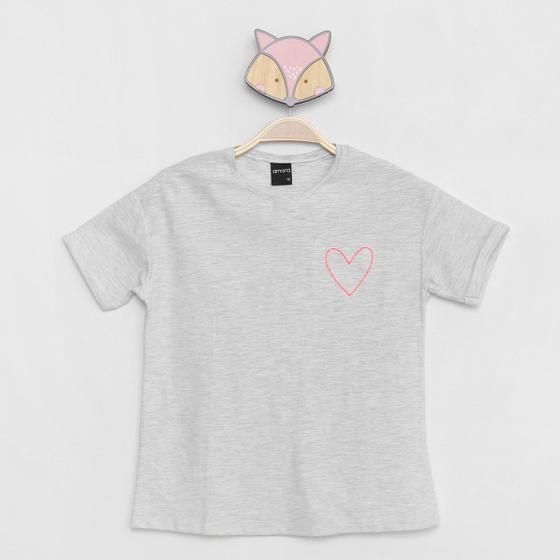 Imagem de Blusa Infantil Amora Coração Feminina