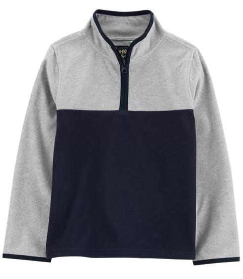 Imagem de Blusa Infantil de fleece cinza menino Oshkosh