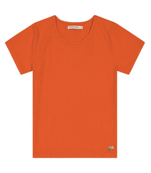 Imagem de Blusa Infantil Feminina Canelada Trick Nick Laranja