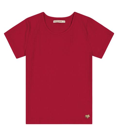 Imagem de Blusa Infantil Feminina Canelada Trick Nick Vermelho