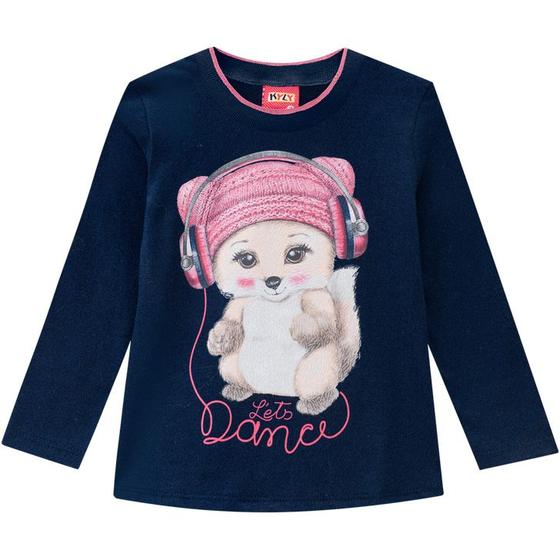 Imagem de Blusa Infantil Feminina M/L  Kyly Meia Malha R.207361