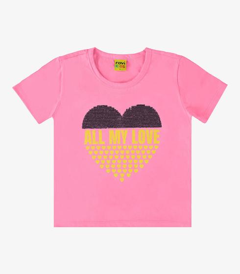 Imagem de Blusa Infantil Feminina Rovi kids Rosa