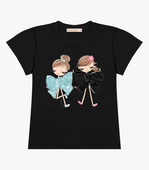 Imagem de Blusa Infantil Feminina Trick Nick Preto