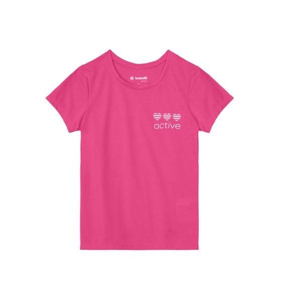 Imagem de Blusa Infantil Menina Active Rosa Brandili