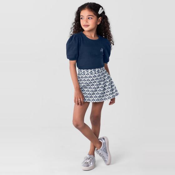 Imagem de Blusa infantil menina em cotton stripe Mundi