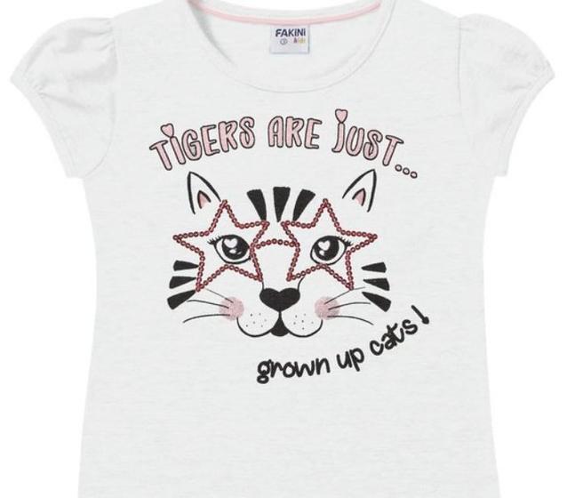 Imagem de Blusa Infantil Verão Tigre - Fakini