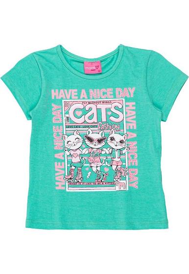 Imagem de Blusa Infantil Verde Cats Momi