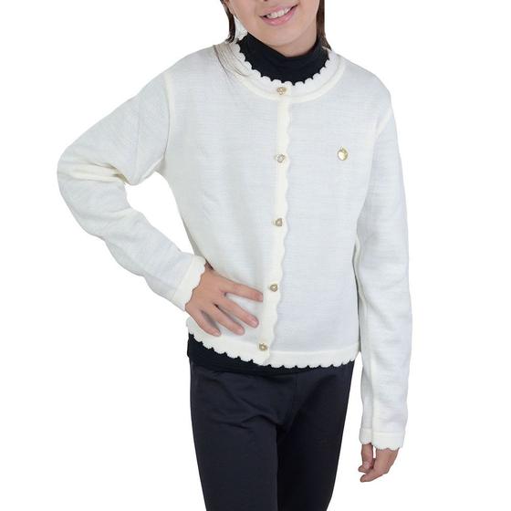 Imagem de Blusa Juvenil Feminina Brandili Cardigan Tricot 552640