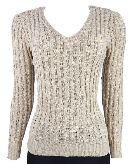 Imagem de Blusa Katlen Tricot Canetran Decote V