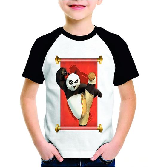 Imagem de Blusa Kung Fu Panda Kids Manga Longa Moda Personalizada