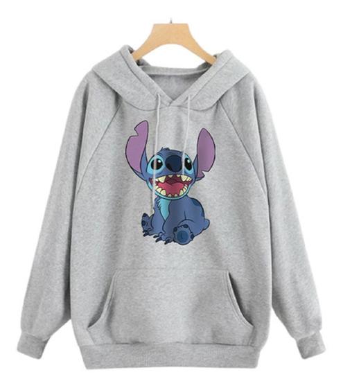 Blusa Lilo E Stitch Desenho Animado Moletom Com Capuz Adulto Menor preço em Blusa Lilo E Stitch Desenho Animado Moletom Com Capuz Adulto