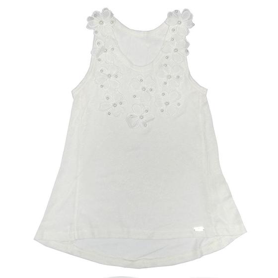 Imagem de Blusa Look Jeans Evasê Off White - UNICA - 6